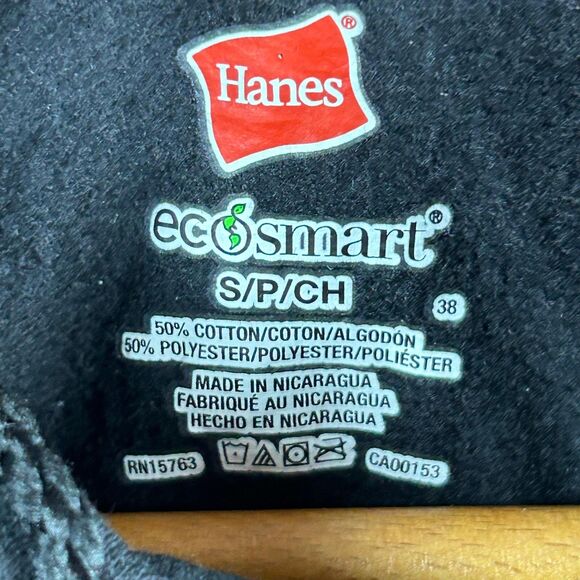 Florida State University Hanes Hooded Sweatshirt Men's S Black Flag Football - Picture 3 of 6